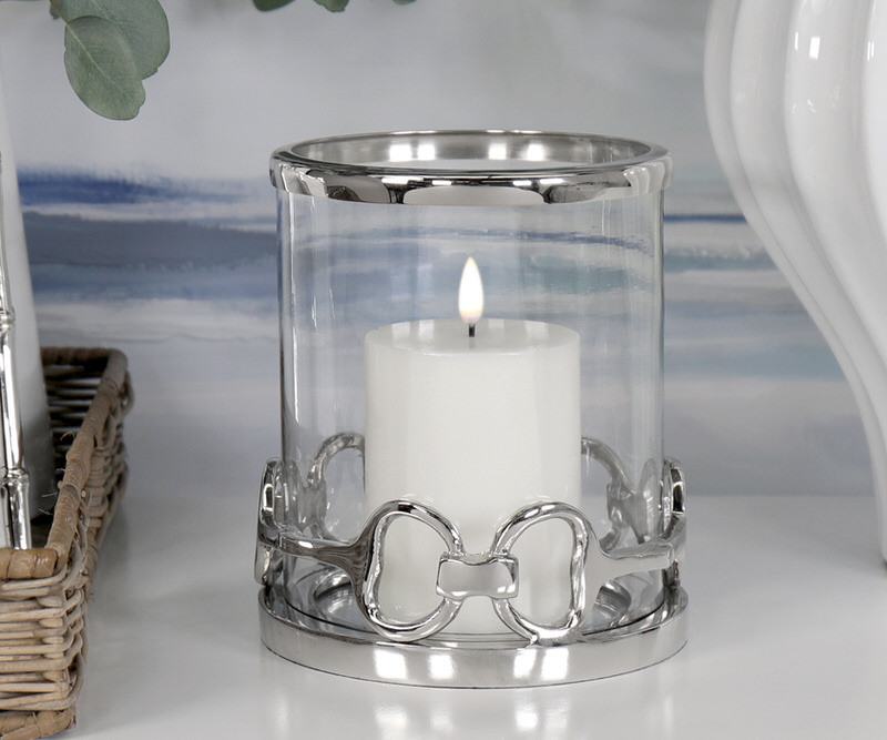 Horsebit Silver Candle Hurricane