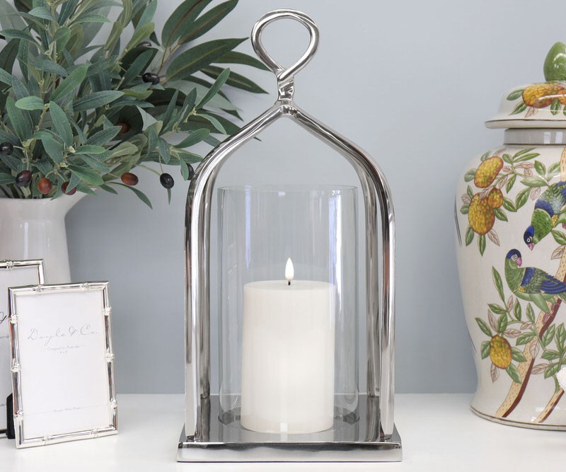Cavendish Silver Hurricane Candle Holder