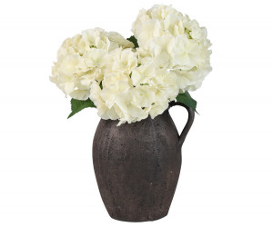Set 3 Lush Cream Hydrangea Stems