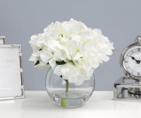 White Hydrangea Vase Arrangement - Small