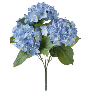 Summer Blue Hydrangeas 5-Head Bouquet, a decorative botanical stem or arrangement for styling in a vase