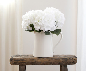 Set 5 Snowball White Hydrangea Bouquet