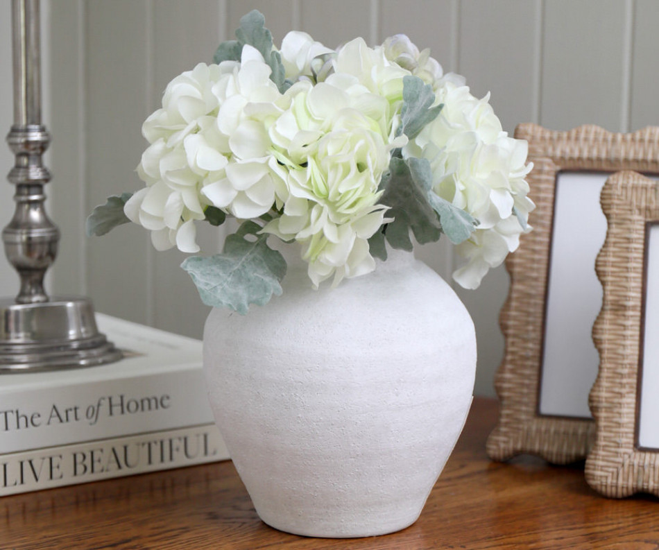 Soft Greens Hydrangea Bouquet