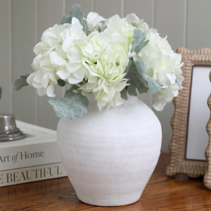 Soft Greens Hydrangea Bouquet, designed to add lasting floral or foliage detail to an interior display
