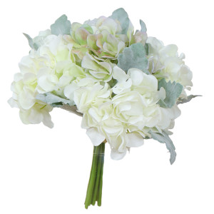 Soft Greens Hydrangea Bouquet, decorative flowers or foliage for vase styling
