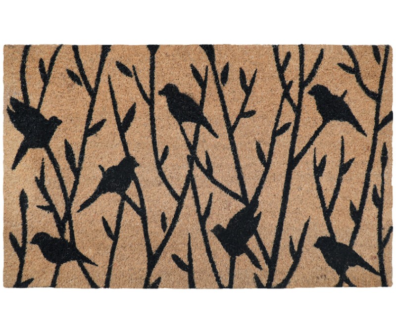 Hedgerow Birds Doormat - Large PVC Backed