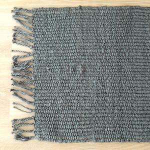 Montana French Grey Jute Indoor Mat, presented as a decorative entrance mat for the front doorway