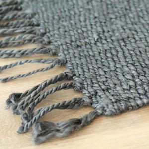 Montana French Grey Jute Indoor Mat, an entrance mat designed for a doorway