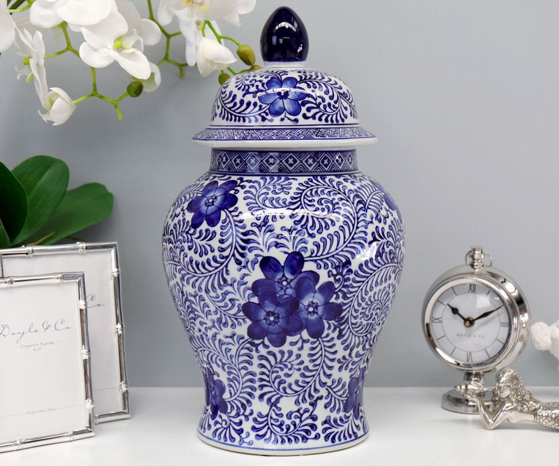 Madeline Floral Ginger Jar - Tall