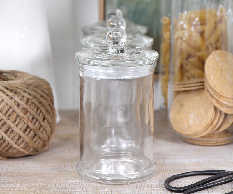 Set 3 Small Ashby Glass Jars
