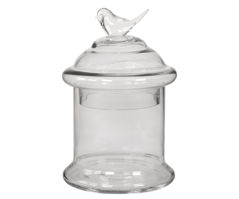 Melody Glass Jar with Bird