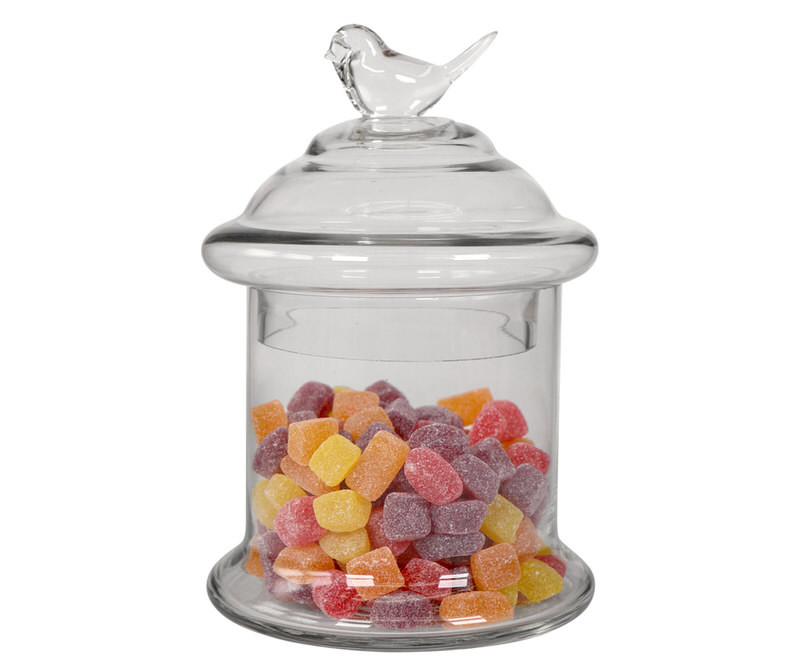 Melody Glass Jar with Bird