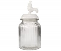 Sussex Rooster Glass Storage Jar