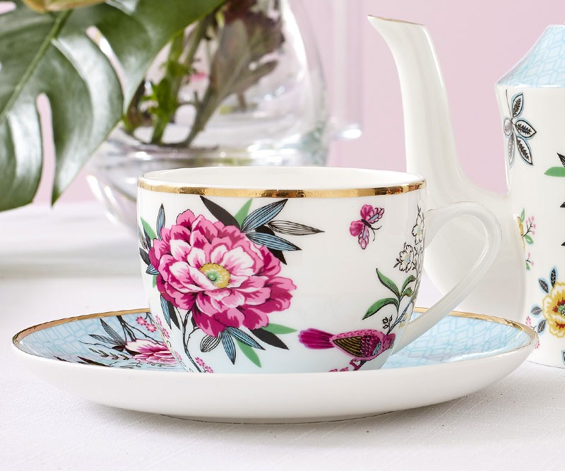 Jardin Peony Tea Cup & Saucer