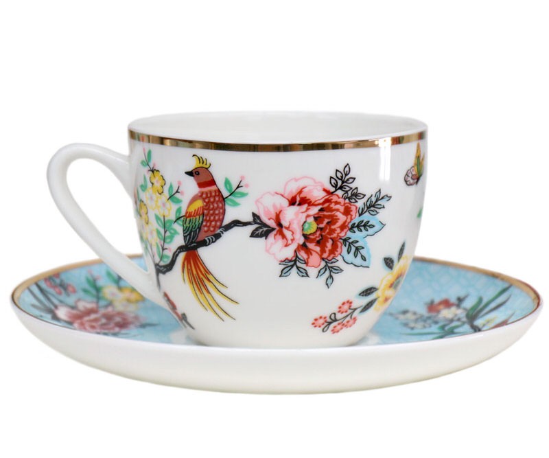 Jardin Peony Tea Cup & Saucer