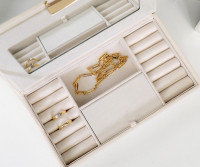 Mimi Blush Shell Jewellery Box