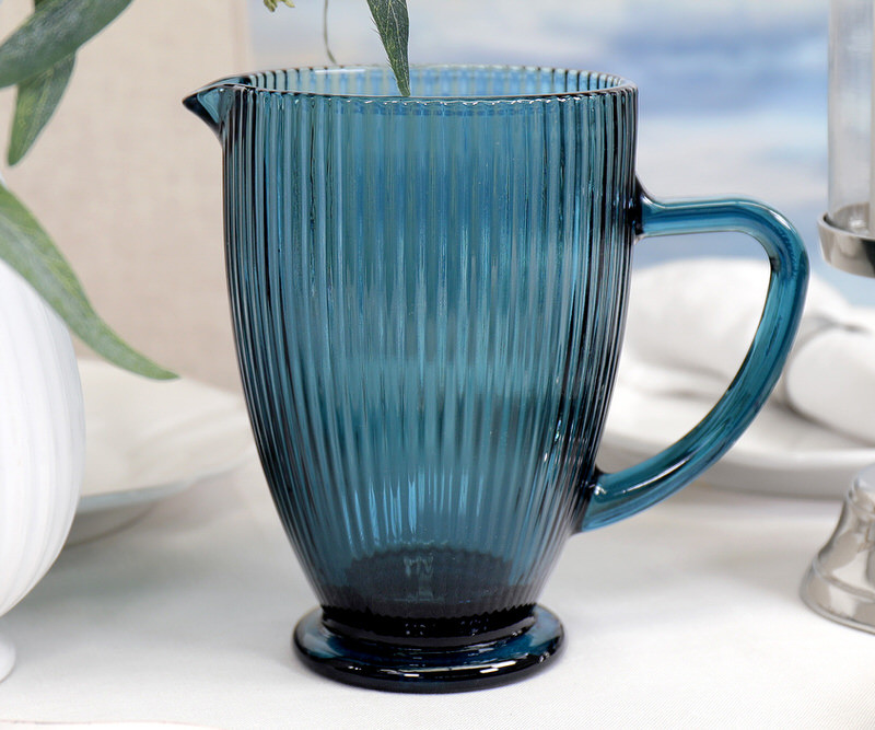 Brittany Blue Glass Jug