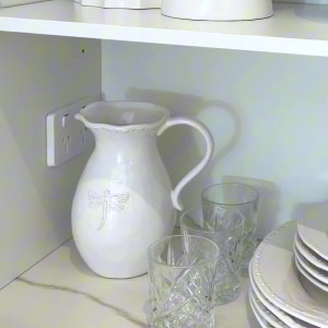 Dragonfly French Country White Jug