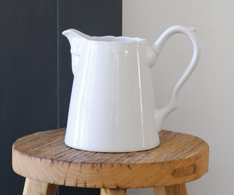 Elise French Country White Jug