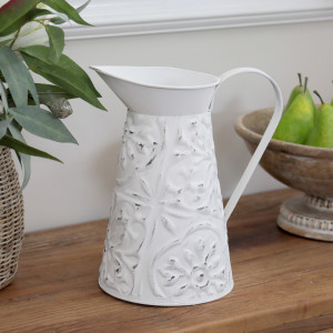 Short Sonata Embossed Vintage Jug, decorative tableware