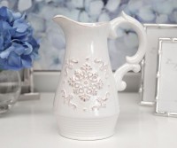 Adelaide Floral White Jug - Scroll Handle