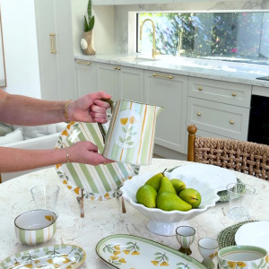 Amelia Green Floral Jug