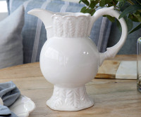 Maison White Jug - White Pitcher