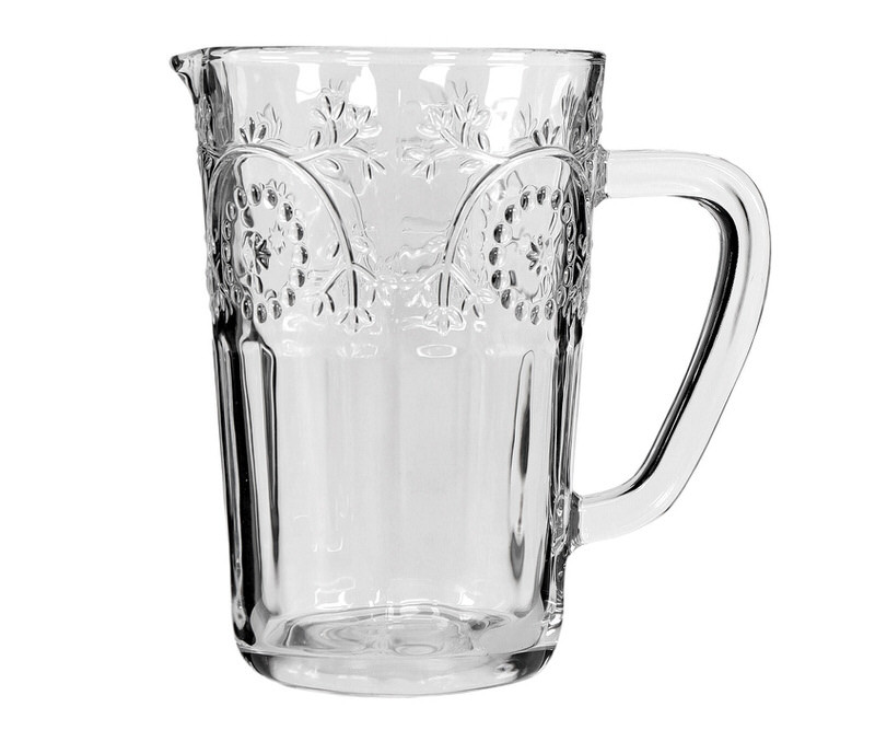 Rosalind Embossed Glass Jug