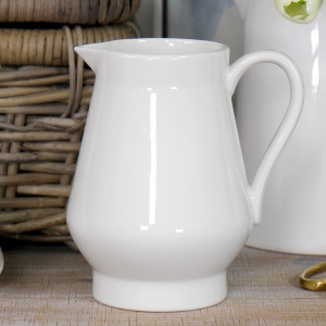 Payton White Porcelain Jug, decorative tableware