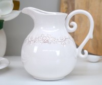 Aurelia Roses White Jug - Short