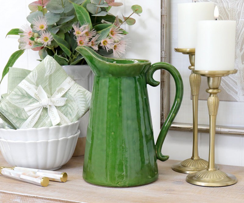 Large Provence Jug - Green