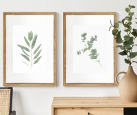 Kendale I Eucalyptus Botanical Print - Framed