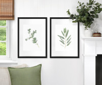Kendale IV Eucalyptus Botanical Print - Framed