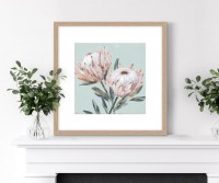 In the Pink Proteas I Framed Print