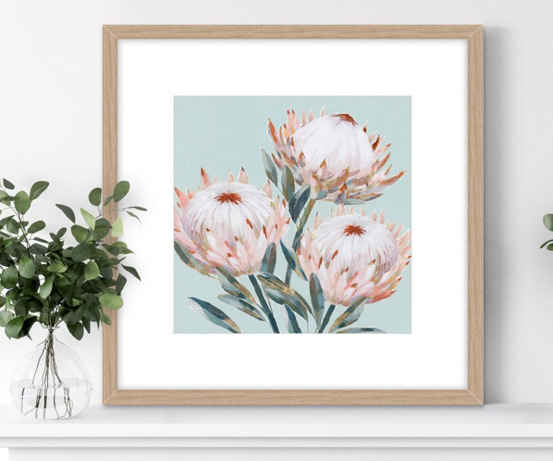 In the Pink Proteas II Framed Print