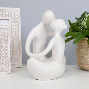 How I Love Thee Sculpture, a sculptural decorative accent for shelf, console or tabletop styling