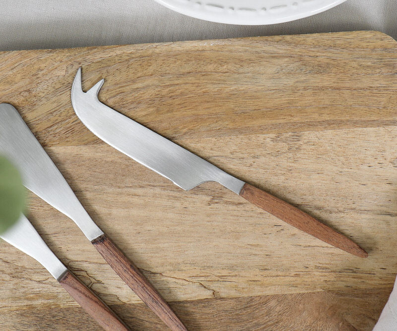 Argyle Cheese Knife - Wood Handle