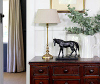 Georgia Oval Antique Gold Lamp Base