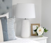 Como Beaded White Lamp + Shade