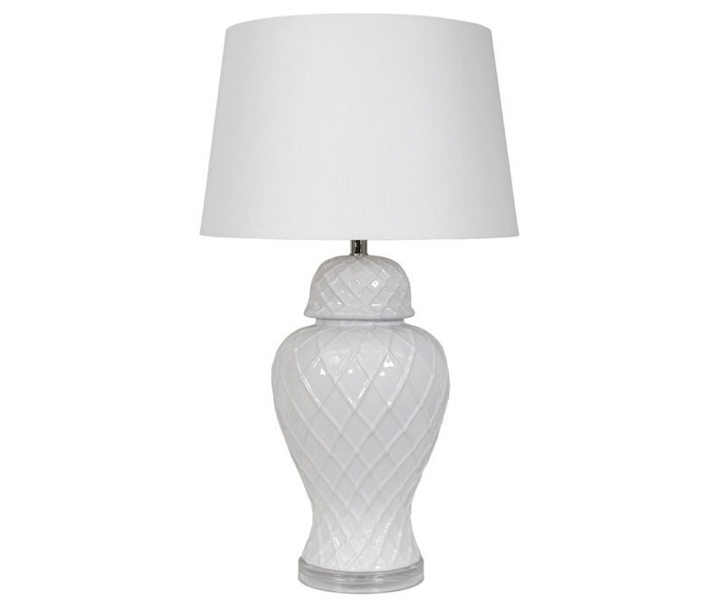 Bromley White Table Lamp + Shade