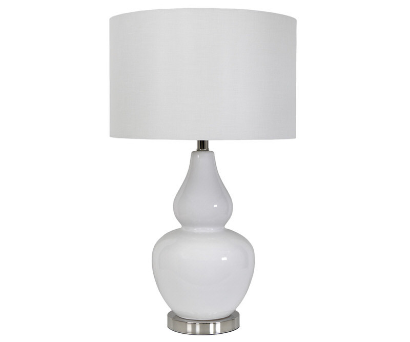 Paloma White Table Lamp + Shade