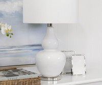 Paloma White Table Lamp + Shade