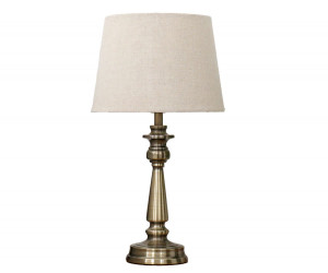 Remington Antique Gold Touch Lamp + Shade