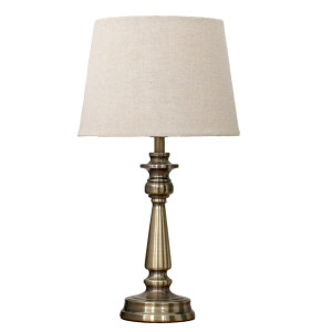 Remington Antique Gold Touch Lamp + Shade