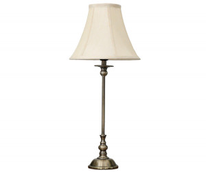 Victoria Antique Gold Lamp + Shade