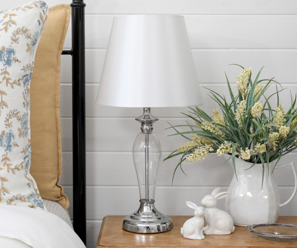 Lucerne Glass Table Lamp + Shade