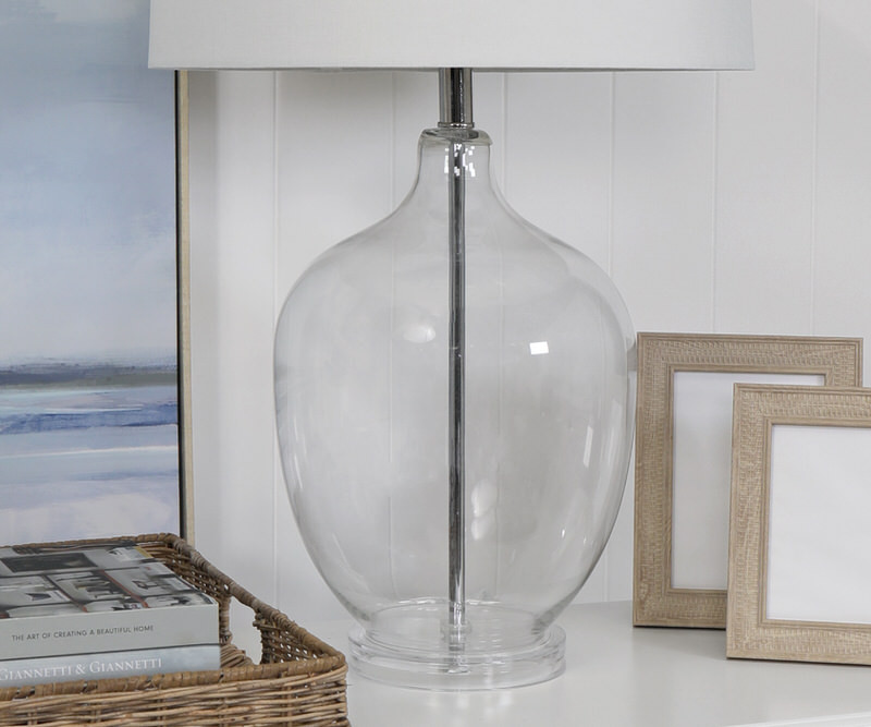 Miramar Glass Table Lamp + Shade