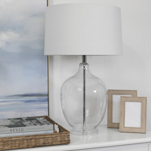 Miramar Glass Table Lamp + Shade
