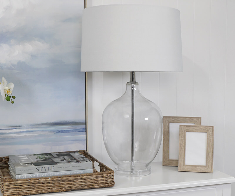 Miramar Glass Table Lamp + Shade