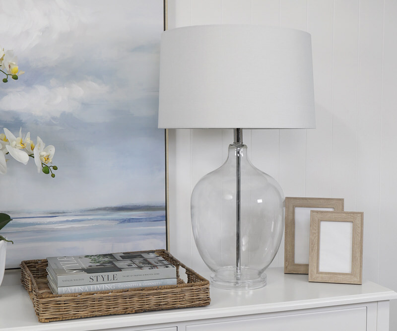 Miramar Glass Table Lamp + Shade